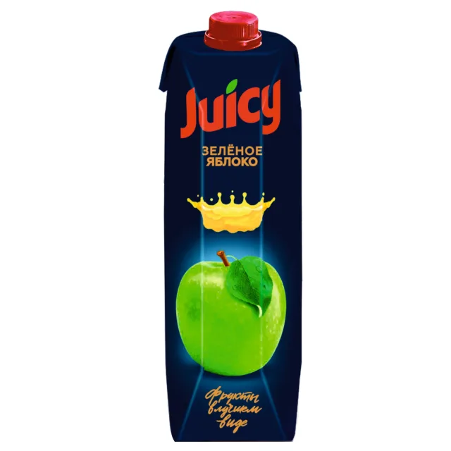 Сок Juicy "Зеленое яблоко", объем