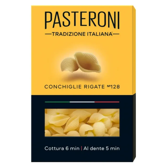 МАКАРОНЫ PASTERONI CONCHIGLIE RIGATE КОР