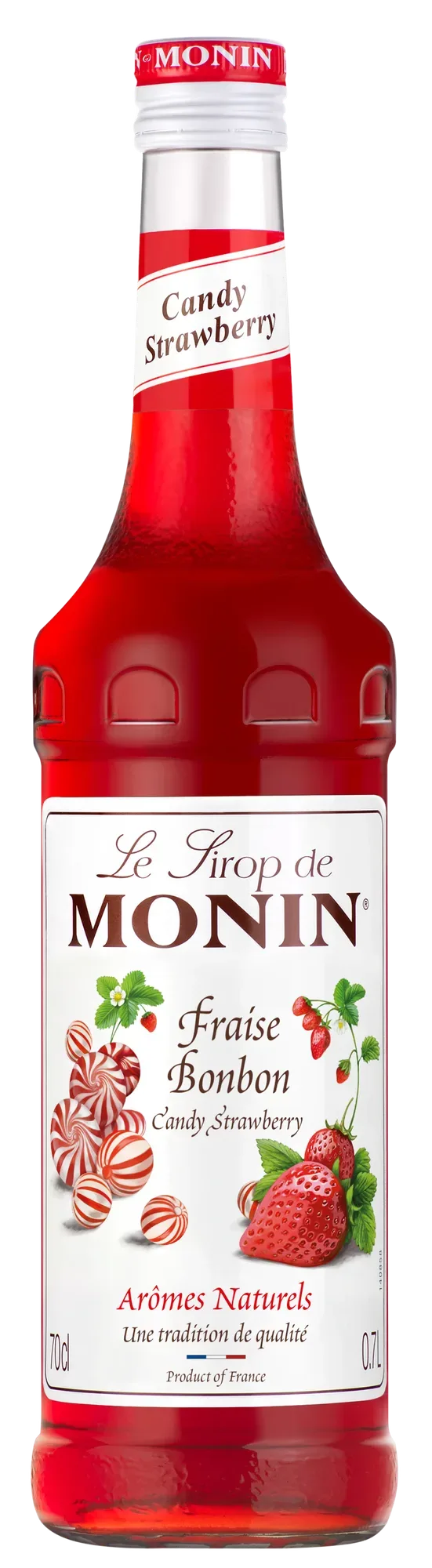 RU Сироп Monin Клубника, "STRAWBERRY", стекло — Фронт
