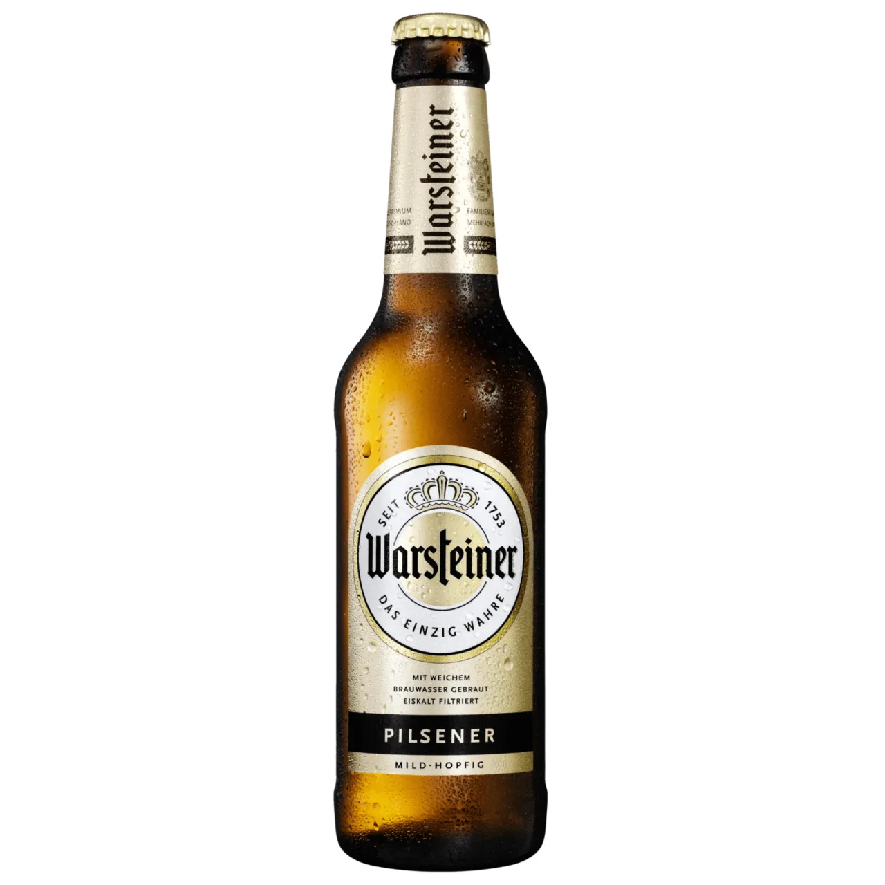 Пиво Warsteiner Premium Beer светлое фильтрованное бут — Фронт