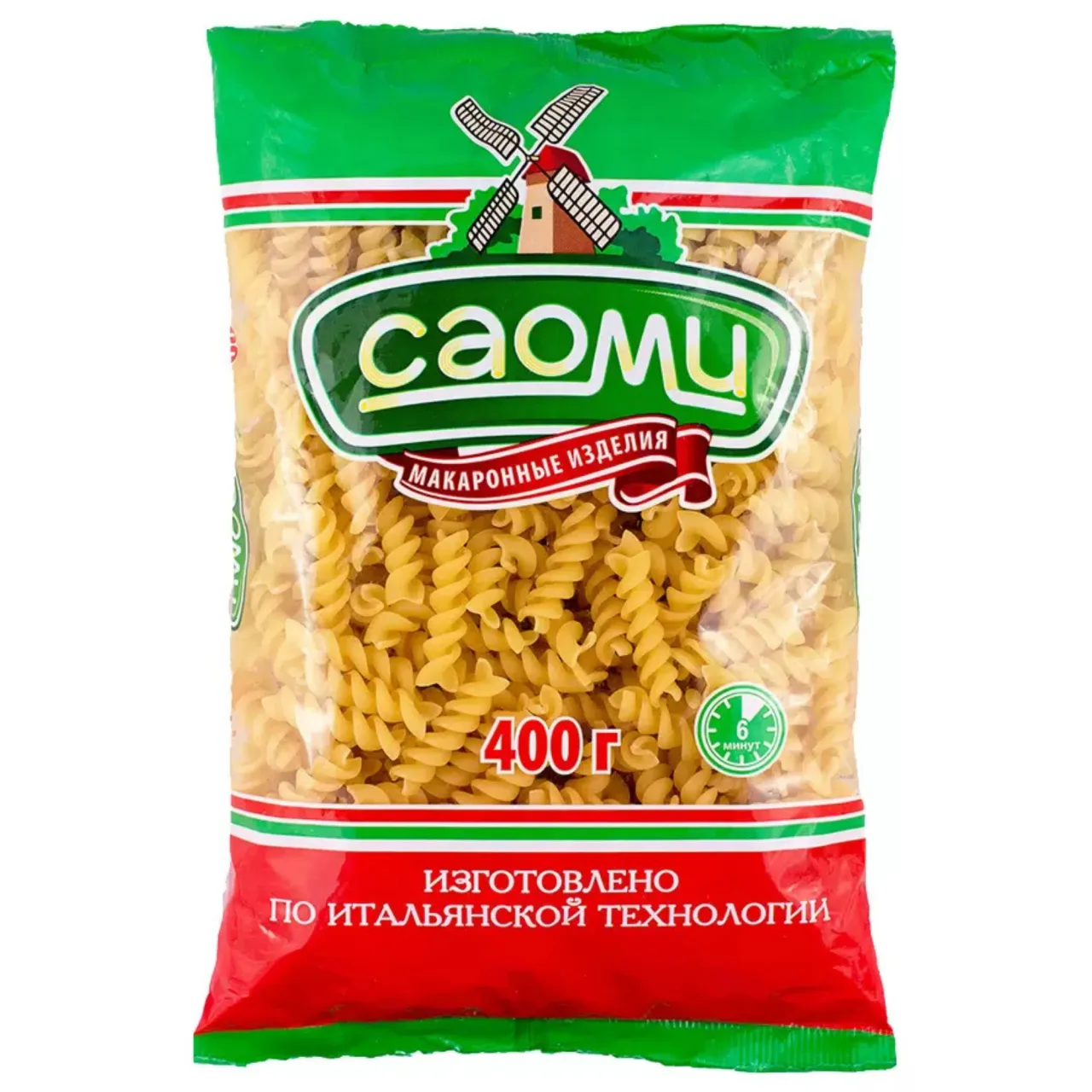 МАКАРОНЫ САОМИ СПИРАЛЬ П/П — Фронт