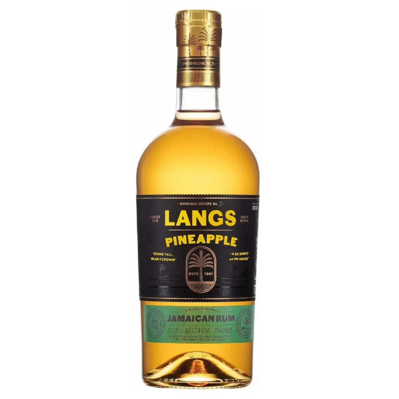 Langs Rum 6 x 70cl 37.5 % Pineapple — Фронт
