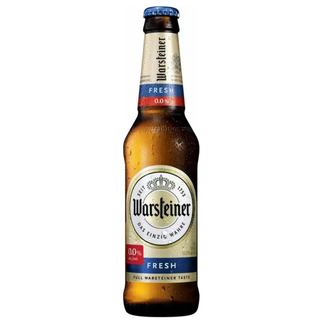 Пиво Warsteiner FRESH NON-ALCOHOLIC светлое фильтрованное бут — Фронт