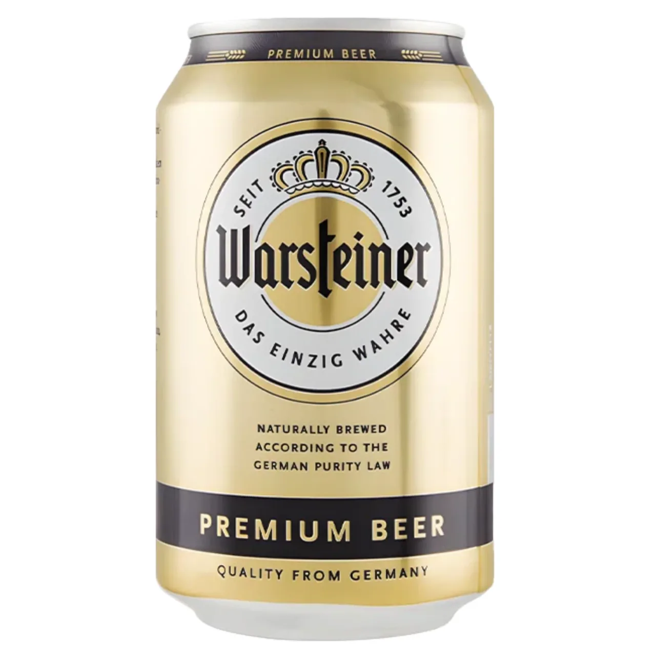 Пиво Warsteiner Premium Beer светлое фильтрованное ж/б — Фронт
