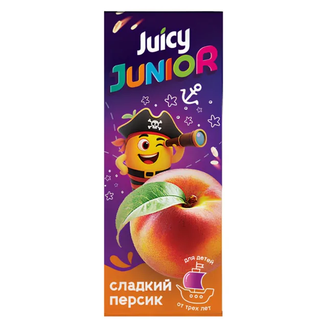 Juicy Junior PP Персик сокосодержащий напиток