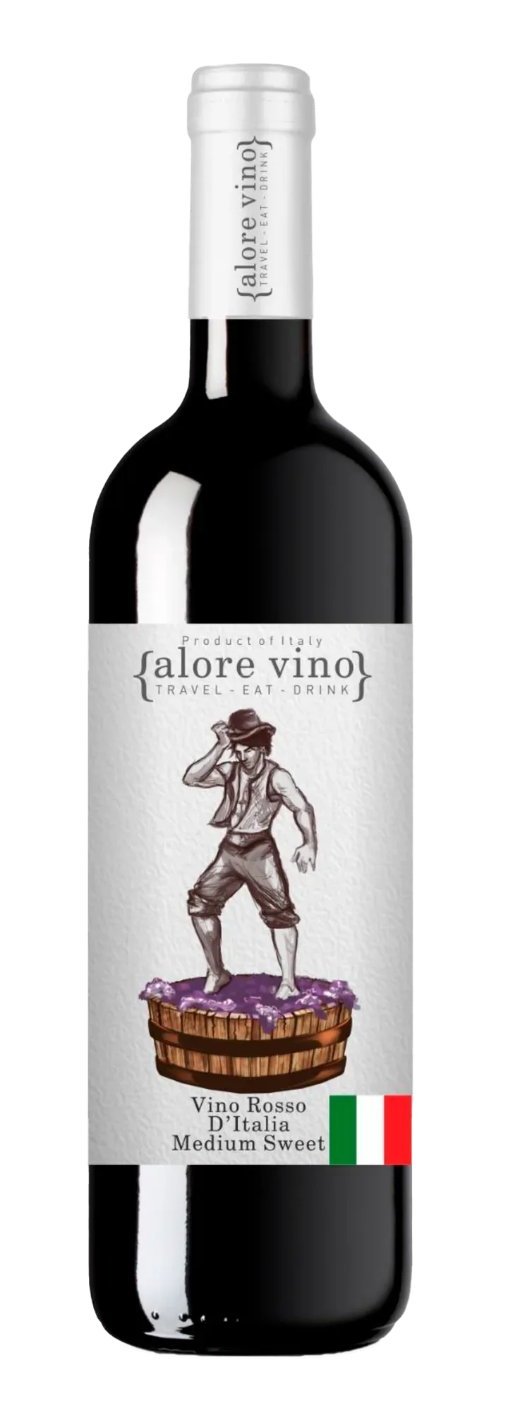 Alore Vino Rosso Medium Sweet — Фронт