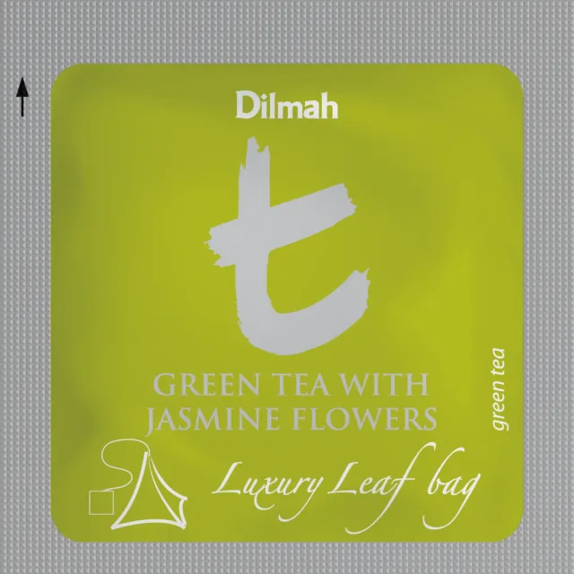 Премиальный листовой чай «DILMAH «GREEN TEA WITH JASMINE», 20×