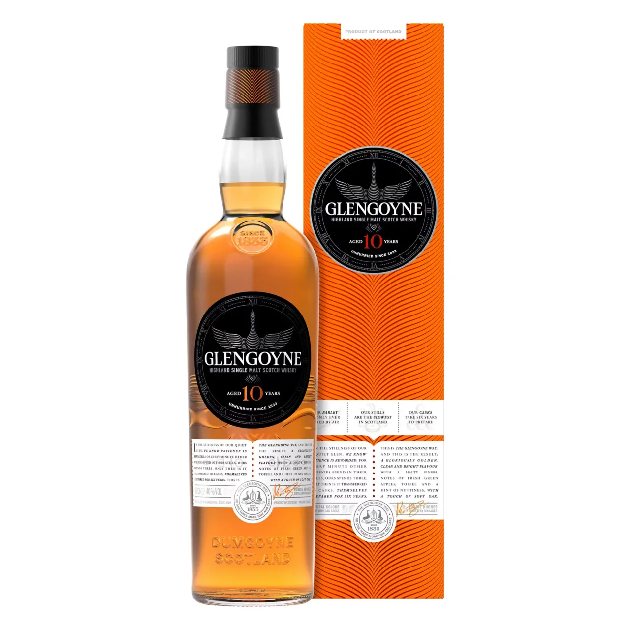 Glengoyne Highland single malt scotch whisky cask strength №10 — Фронт