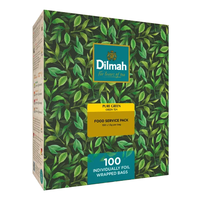 Зеленый листовой чай «DILMAH «PURE GREEN», 100×