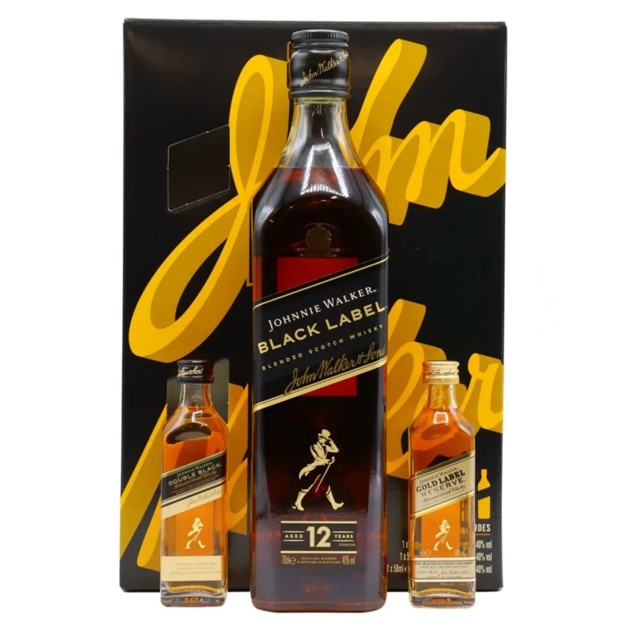 Johnnie Walker Black 2 бокала — Фронт