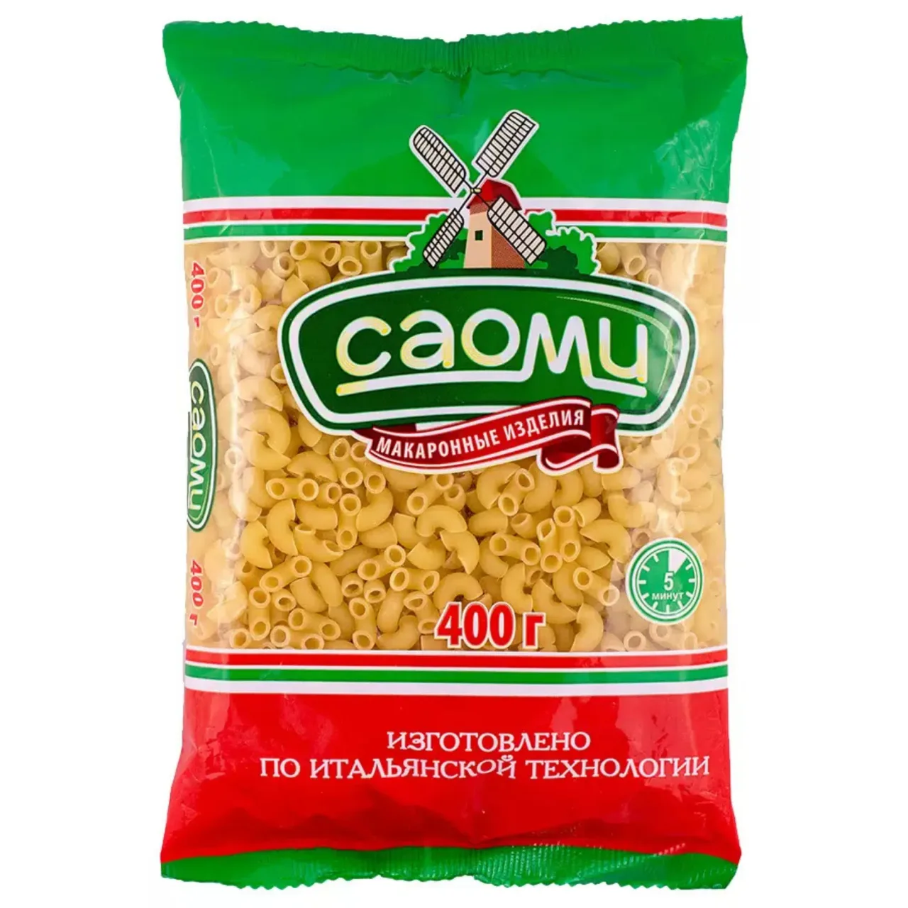 МАКАРОНЫ САОМИ РОЖКИ П/П — Фронт