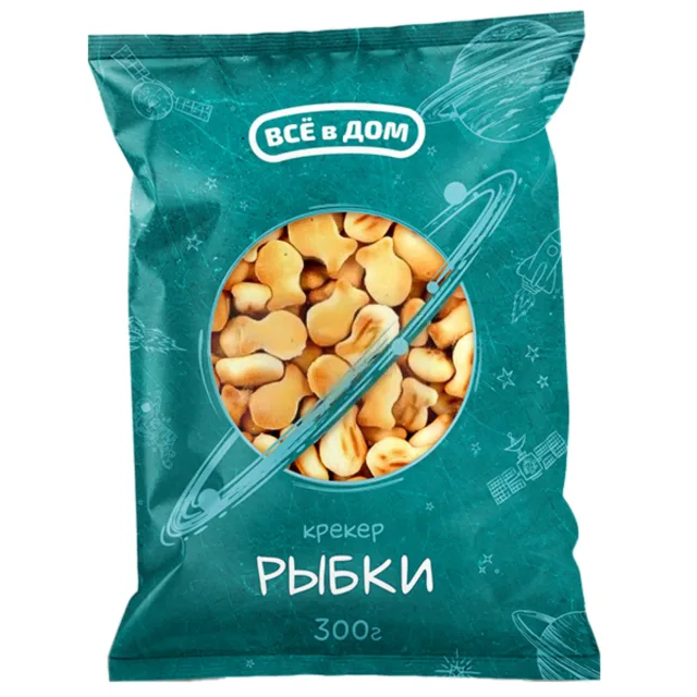 ПЕЧЕНЬЕ ВСЕ В ДОМ КРЕКЕР РЫБКИ ФЛ/П