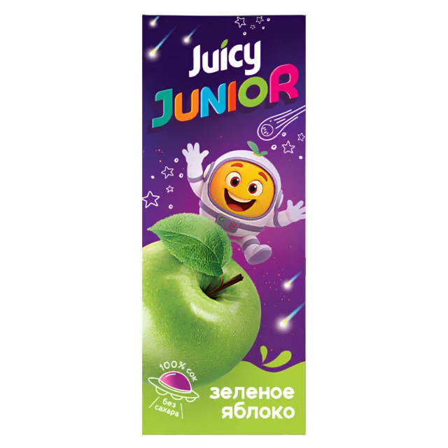 Сок Juicy Junior "Зеленое Яблоко", объем